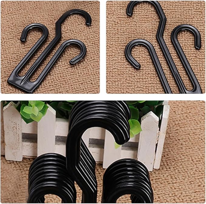 ARTIBETTER 25pcs Plastic Shoe Display Hooks Hanging Organizer for Drying Slippers and Shoes for Home and Mall Storage