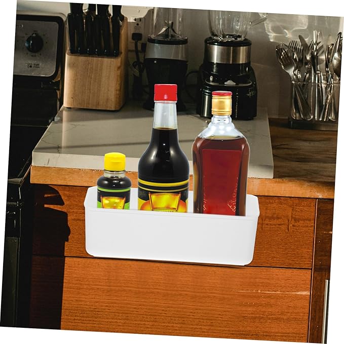Cabilock Over Cabinet Door Organizer for Seasoning Bottles Kitchen Storage Basket and Elegant Design for Spatulas and Scissors for Bathroom and Utility