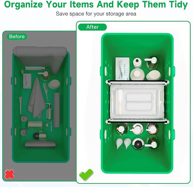 2PCS Divider Tray for Bogg Bags - Organize & Divide Space with Bogg Bag Accessories Inserts (Black)