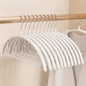 20 Pack Non Slip PVC Coating Metal Clothes Hangers No Shoulder Bump,Built-in Shoulder Hook and Bottom Rod,Suitable for Sweaters,Suits,Shirts,Skirt,Jackets (White, 20 Pack)