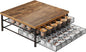 Coffee Pod Holder for K Cup Holder Drawer, 72 Capacity Coffee Pod Organizer K Cup Storage 2 Tier Pods Drawer Organizer Sliding Baskets for Coffee Station Counter, Black