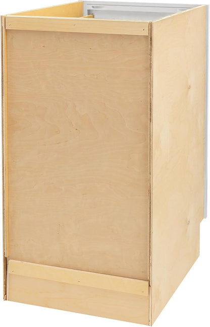 Quicklock RTA (Ready-to-Assemble) | Base Kitchen Cabinets - Shaker Style | Made in America (Pure White, 18" Wx34.5 Hx24 D Base)