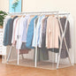 Clothes Rack Cover with Zipper, Dustproof Clothes Cover with 2 Durable Zipper Clothing Waterproof Protector, Designed for X-Type Coat Racks(Clear,140x130x95cm/55x51x37in)