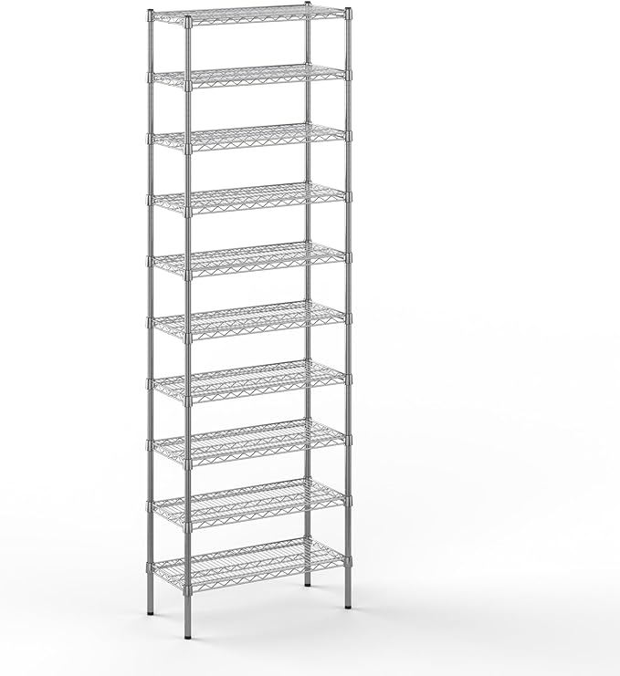 14" Deep x 30" Wide x 96" Height Wire Shelving Kit | 10-Tier | NSF Commercial Storage Rack Unit