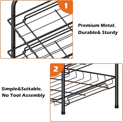 NANANARDOSO Can Organizer for Pantry, 3 Tier Can Dispenser Rack Holds up to 72 Cans, Can Storage Organizer Holder for Canned Food Storage Kitchen Cabinets or Pantry Shelf Countertop, Black