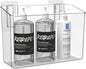 vacane Large Organizing Caddy with 2 Command Strips, Adhesive Wall Mounted Storage Organizer Bins