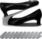 One-Piece Shoe Slot Organizer 10 Pack, Space-Saving Stackers for Closet, Entryway & Shoe Rack | No Assembly Needed