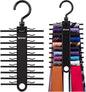 2-Pack Black Tie Rack, Organizer, Hanger, Holder - Affordable Ti.