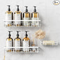 Shower Caddy, 3 Pack Shower Shelves for Inside Bathroom, Rustproof Adhesive Bathroom Organizer with Soap Holder, No Drilling Washroom Organizers and Storage for Bathtub Room/Kitchen/Home, White