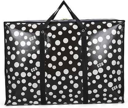 98L Extra Large Storage Bags,Waterproof Dust Resistant Reusable Double Zipper Bag,For Moving House Clothing, Wardrobe storage, toys, laundry, bedding (Black)