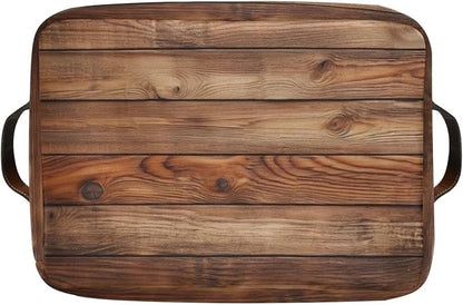 Wood Print (Not Real Wood) Rectangular Retro Vintage Storage Basket Organizer Bin Shelf Baskets For Clothes Gifts For Home Office Dorm
