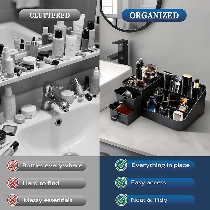 Cologne Stand for Men,Cologne Organizer for Men,Mens Cologne Organizer,Mens Bathroom Organizer,Shelf for Perfume,Organizer Gifts for Bedroom,Bathroom,Vanity,Men's Dresser Organizer