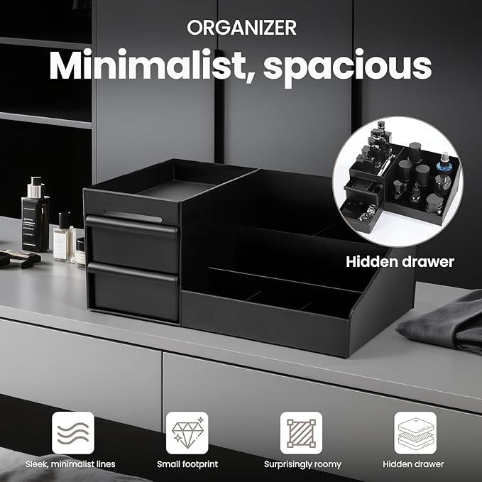 Mens Cologne Organizer, Bathroom Organizer, Perfume Tray, Perfume Stand, Dresser Organizer, Room Decor for Men, Dad Gifts, Gifts for Men
