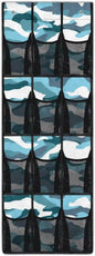 Generic Blue Camouflage Bed Organizer Hanging Pocket Strong Door Storage Organizer Heavy Duty Over Door Storage Organizer with Waterproof Pockets for Dormitory Kitchen