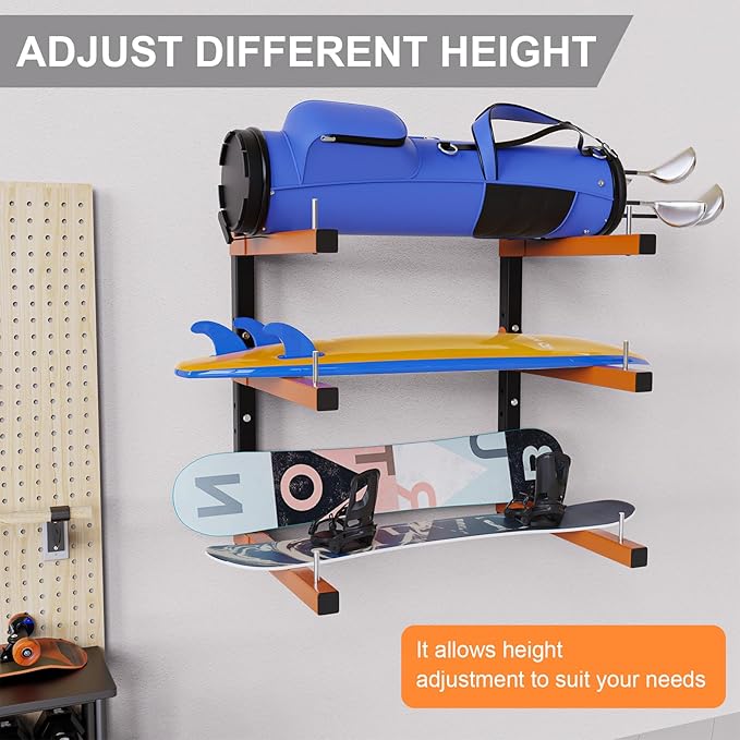 Lumber Storage Rack,Upgrade Folding Lumber Rack Wall Mount, Heavy Duty Metal 9 Level Wood Storage Rack for Garage