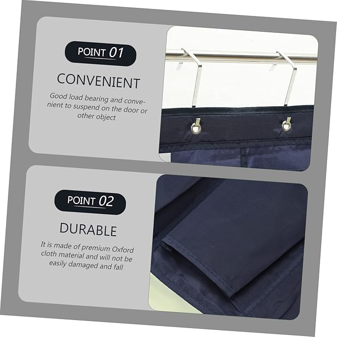 Holibanna Hanging Shoe Rack over The Door Organizer Door Storage Bag Oxford Cloth Organizer