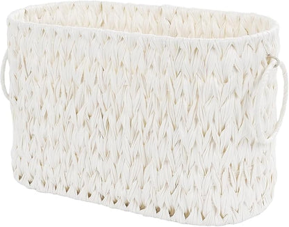 Coeusy Toilet Paper Basket,Boho Decorative Toilet Paper Storage,Large Wicker Basket for Bathroom Storage,Free Standing