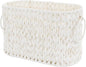 Coeusy Toilet Paper Basket,Boho Decorative Toilet Paper Storage,Large Wicker Basket for Bathroom Storage,Free Standing