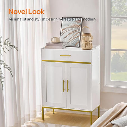 HOOBRO Shoe Storage Cabinet, 5-Tier Shoe Cabinet with Drawers, 36.6'' Tall Large Shoes Rack Organizer with Adjustable Shelves, Freestanding Wooden Shoes Cabinet Storage for Entryway, White DW14SC01