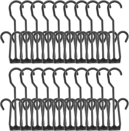 MAGICLULU 20Pcs Shoe Hooks for Wall Hanging Shoe Drying Rack Plastic Hangers Organizer Display Rack for Home Mall and Supermarket Use 7.87X3.38In