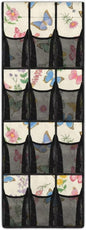 Butterfly Flower Over the Door Shoe Organizer 12 Large Pockets Hanging Shoe Rack for Closet Sturdy Oxford Fabric Shoe Storage Organizer