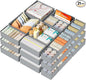 DIMJ Drawer Organizer Clothes, 21 Pack Dresser Organizer, Foldable Closet Organizers and Storage, Fabric Dresser Bins, Drawer Dividers for Nursery, Baby Clothes, Underwears, Sock