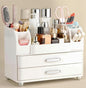 Large Makeup Organizer Countertop with Drawers, Make Up Organizer for Vanity, Makeup Storage Organizer Countertop Makeup Organizers for Skincare, All White
