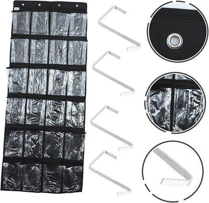 ULTECHNOVO Multipurpose Hanging Storage Bag for Shoes and Sundries Simple Style Non Woven Organizer Practical Shoe Hanging Bag for Bedroom Bathroom Kitchen Dorm Office Use
