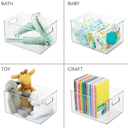 iDesign Recycled Plastic Pantry Storage Bin – Linus Collection - Clear