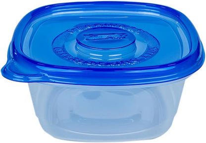 Glad GladWare Tall Entree Food Storage Containers with Lids, Large Square BPA Free Plastic for Meal Prep and Lunches, Lock Tight Seal, Microwave and Dishwasher Safe, 42 Oz, 3 Count