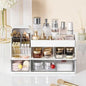 Makeup Organizer with Drawers for Vanity,Bathroom Countertop Organizer with Brushes Holder,Skincare Storage Organizer,Perfect Cosmetic Display Case for Your Beauty Essential