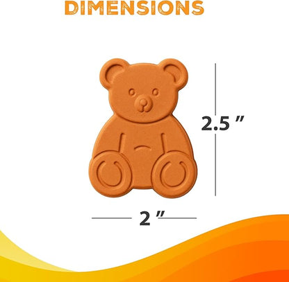 ENOLVO Brown Sugar Bear - Terra Cotta Brown Sugar Keeper & Brown Sugar Saver Disc, Reusable Terracotta Softener Stone to Keep Brown Sugar Soft in Container - 1 Pack