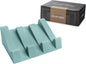 Silicone Soap Dish (USA Patented) Self Draining Bar Soap Holder for Shower Bathroom Sink, Drying Soap Dish Tray Sponge Holder Easy Cleaning Soap Saver Mat Travel Accessories (Teal, 1)