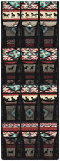Aztec Multi-Purpose Over the Door Shoe Organizer 12 Pockets - Extra Wide Design for Boots & Sneakers, Reinforced Oxford Fabric