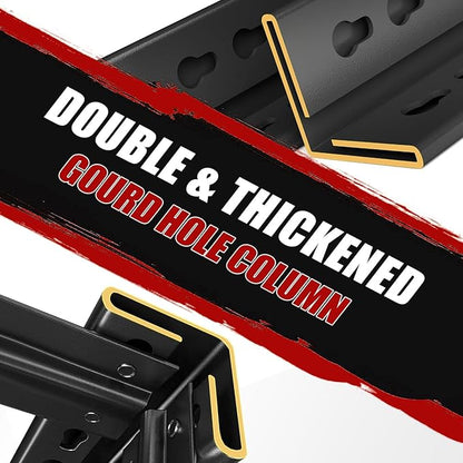 6-Tier Heavy Duty Shelving Unit, Garage Storage Shelves, Adjustable Shelf, 3000lbs Capacity, 45 Inch Wide Metal Storage Rack for Garage, Basement, Pantry, Kitchen, 77" H x 45" W x 18" D, Black