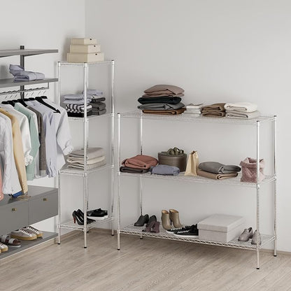 21" Deep x 60" Wide x 54" Height Wire Shelving Kit | 3-Tier | NSF Commercial Storage Rack Unit