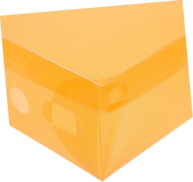 Happyyami 7pcs Shoe Storage Box Set Stackable Organizer for High Heels Sneakers Boots Space-saving Design for Closet Entryway Multi Options Yellow