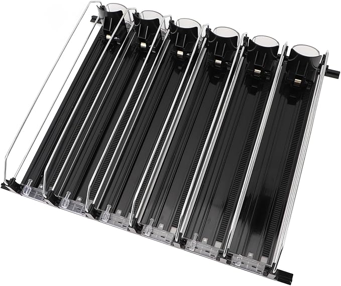 Drink for Fridge Slide Rail Can Dispenser for Soda Beer Beverages Easy Loading Dampening Pusher Glide System for Home Commercial Use