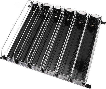 Drink for Fridge Slide Rail Can Dispenser for Soda Beer Beverages Easy Loading Dampening Pusher Glide System for Home Commercial Use