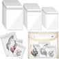 110 Pcs Travel Jewelry Organizer Bags PVC Jewelry Storage Bag Pouch Self Seal Plastic Zipper Bag,Small Clear Plastic Bags for Jewelry Necklace Rings