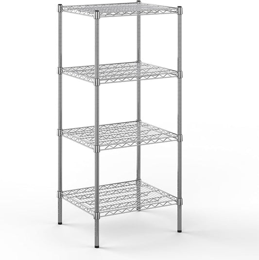 21" Deep x 24" Wide x 54" Height Wire Shelving Kit | 4-Tier | NSF Commercial Storage Rack Unit