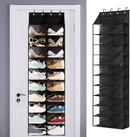 Over Door Shoe Storage 10 Shelf Hanging Shoe Organizer for Indoor High Heels