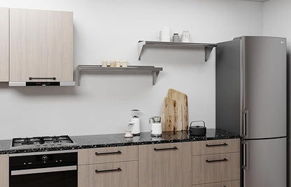 AmGood 10 in. x 36 in. Stainless Steel Wall Shelf | NSF | Metal Shelving | Garage, Laundry, Storage, Utility Room | Restaurant, Commercial Kitchen