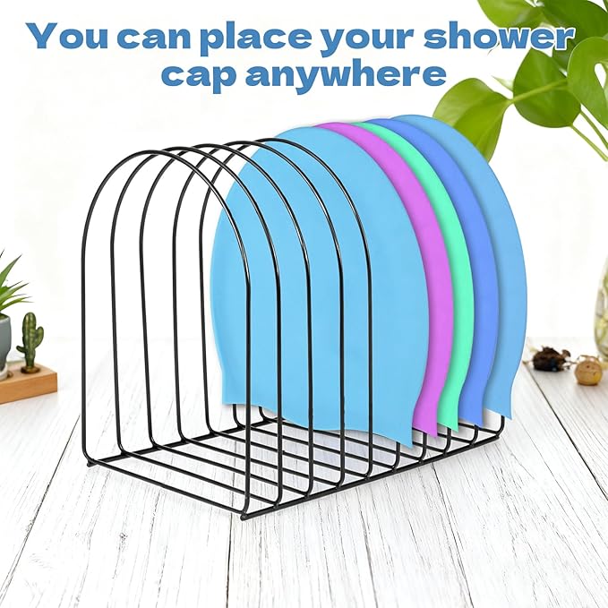 2 Pcs Beanie Holder Organizer, Metal Beanie Hat Display Stand, Knitted Hat Storage Rack Display Stand, Metal Cap Holder for Winter Cap Display, Suitable for Entrance, Bedroom, Office and Other Places