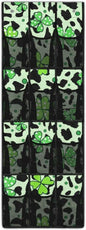 Green Leaves Leopard Over The Door Hanging Organizer Storage Closet for Spices, Utensils, Snacks for Kitchen, Office, Dorm Rooms