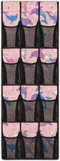 Aesthetic Dolphin Over Door Hanging Organizer, 12 Compartment Breathable Mesh Pocket Storage for Bathroom & Poolside, Waterproof Design for Towels & Swim Gear