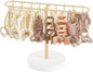 Mkono Metal Claw Clip Organizer and Hanging Jewelry Organizer Wall Mounted for Bedroom Bathroom Decor