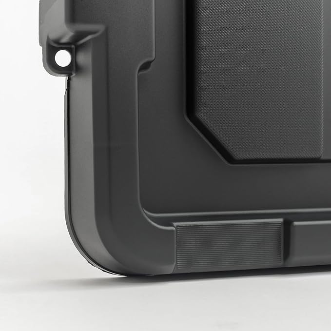 3 Gal. Heavy Duty Plastic Storage Bins with Lockable Lids - Stackable Latching Totes for Tools, Seasonal Items, Sports Equipment, Black