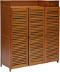 7-Layer Bamboo Shoe Storage Rack, Multi-Functional Freestanding Shoe Rack, Wooden Entrance Shoe Rack, Separate Shoe Rack/Shoe Storage Cabinet/Shoe Rack/Storage Cabinet (Brown)