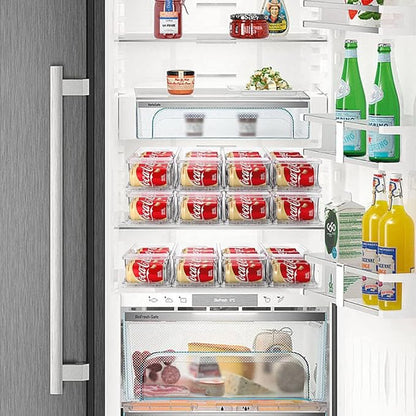 Xicennego 3-Tier Stackable Soda Can Organizer for Refrigerator, Fridge Can Organizer Dispenser, Beverage Can Holder for Refrigerator, Pantry, Cupboard